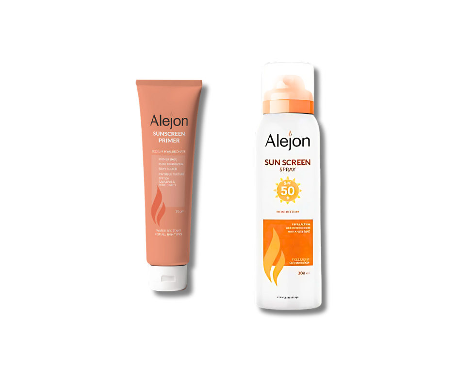 اليجون واقي شمس  spf +50 اسبراي 200 مل + اليجون صن اسكرين برايمر 50 مل عرض